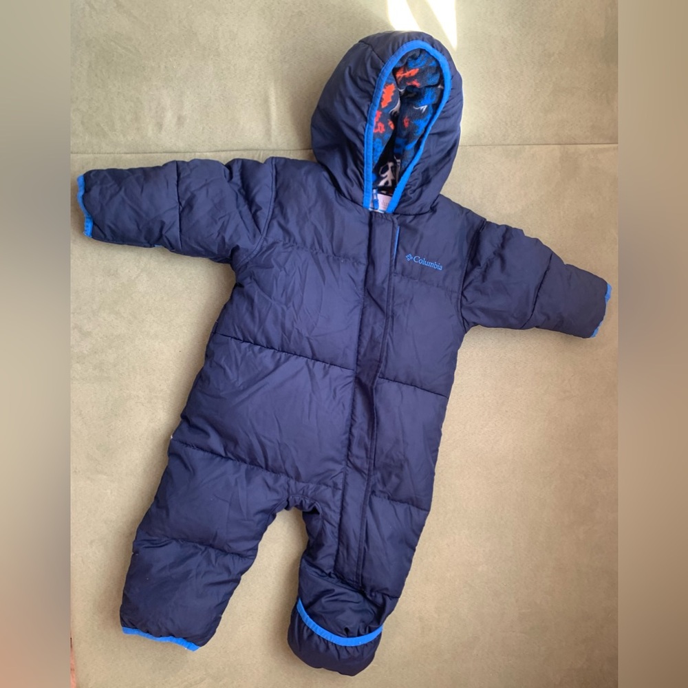 Columbia Navy Blue Kids Puffer Snowsuit